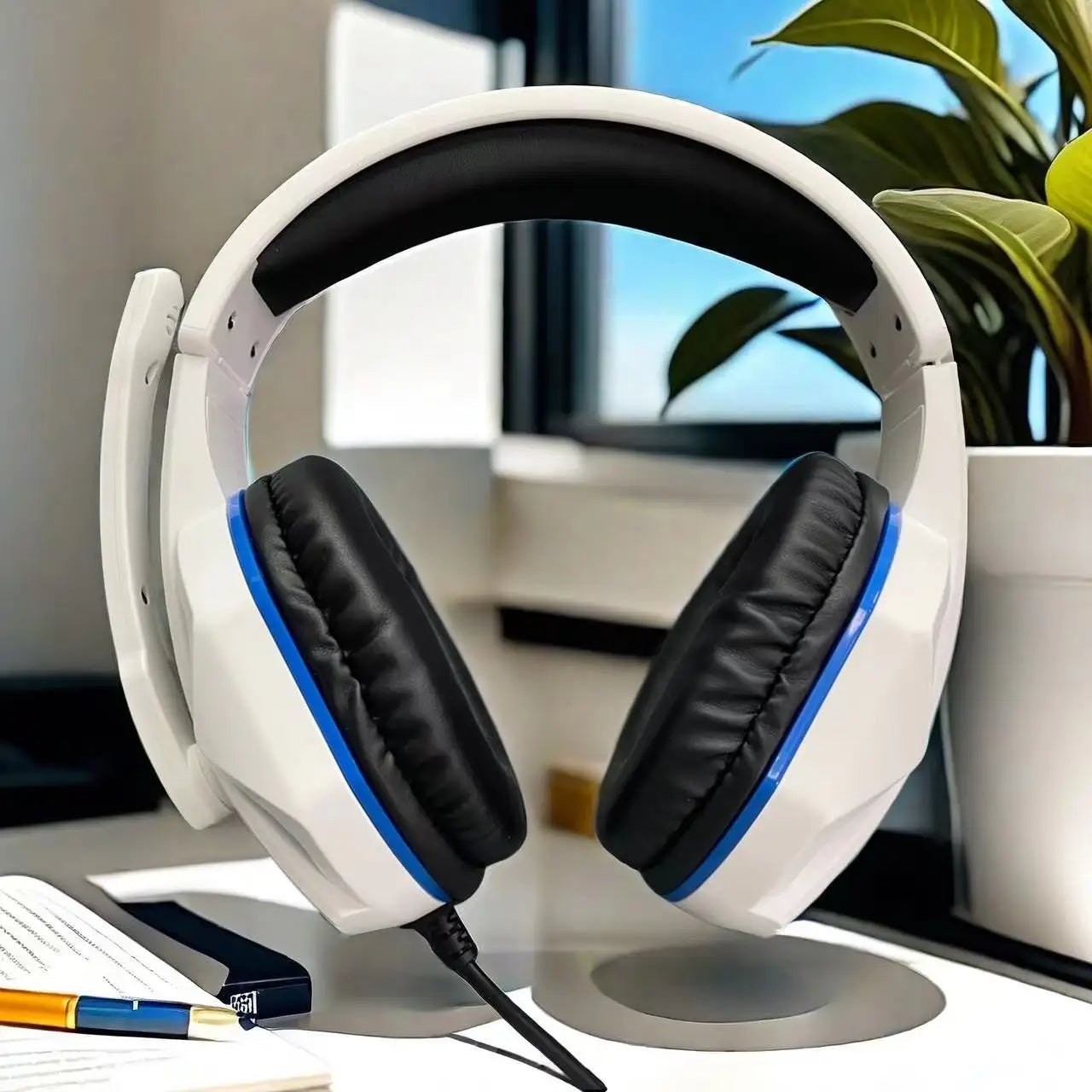 H4 has wired headphones, PS4 gaming headphones, computer headphones, music headphones, online course and conference use, birthda
